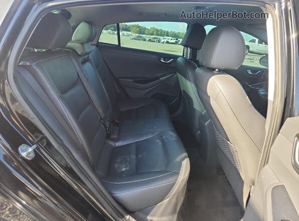 KMHC85LC7JU072103 2018 HYUNDAI IONIQ Black Widok tylnych siedzeń