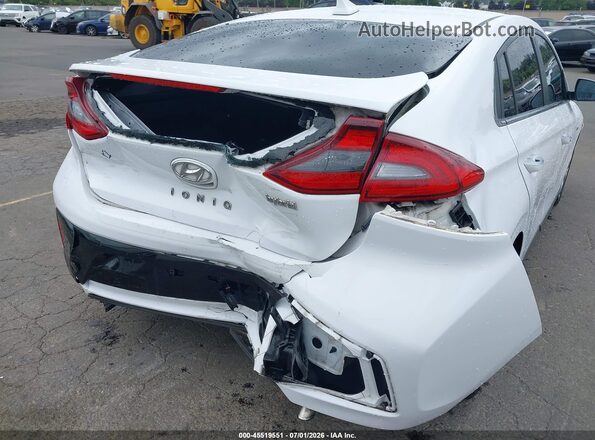 KMHC85LC9JU065024 2018 HYUNDAI IONIQ HYBRID White Դիմացի տեսք