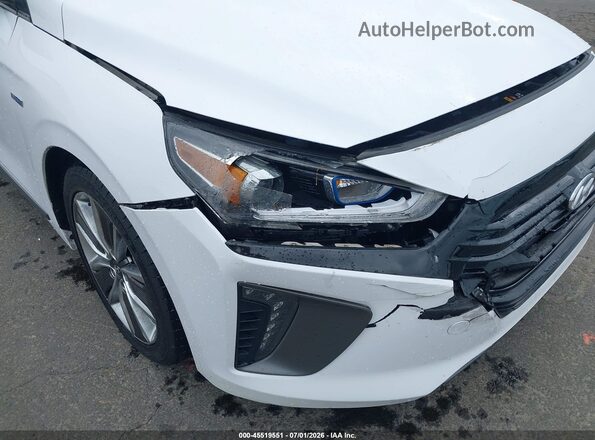 KMHC85LC9JU065024 2018 HYUNDAI IONIQ HYBRID White 