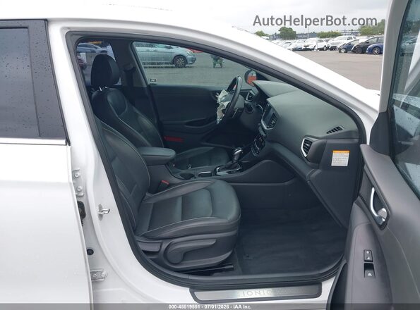 KMHC85LC9JU065024 2018 HYUNDAI IONIQ HYBRID White Սալոնի դիմացի տեսք
