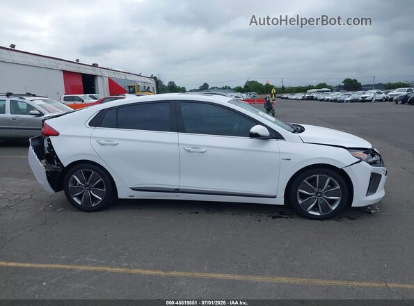 KMHC85LC9JU065024 2018 HYUNDAI IONIQ HYBRID White Սալոնի հետևի տեսք
