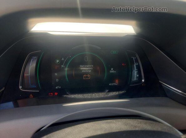 KMHC85LC9LU209724 2020 HYUNDAI IONIQ Silver Vista del cuadro de instrumentos