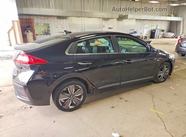 KMHC85LCXJU059846 2018 HYUNDAI IONIQ Black უკანა მარჯვენა