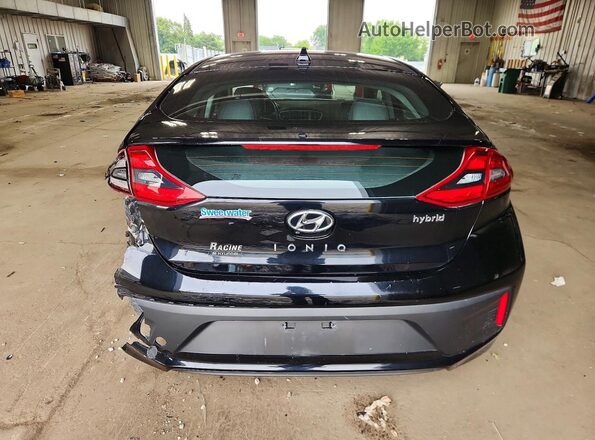KMHC85LCXJU059846 2018 HYUNDAI IONIQ Black უკანა ხედი