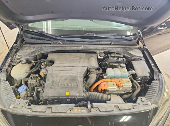 KMHC85LCXJU059846 2018 HYUNDAI IONIQ Black უკანა სალონის ხედი