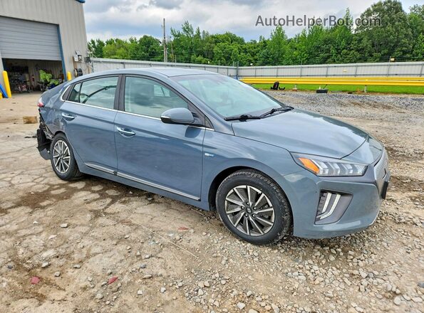 KMHC85LJ7LU074239 2020 HYUNDAI IONIQ Turquoise Delantero derecho
