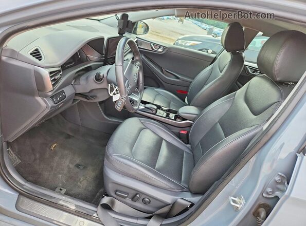 KMHC85LJ7LU074239 2020 HYUNDAI IONIQ Turquoise Vista interior delantera