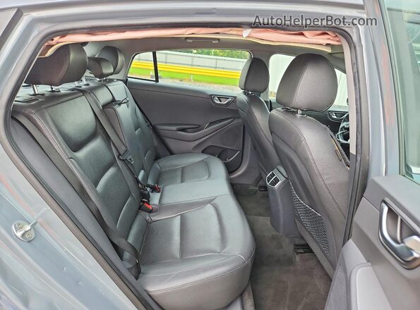 KMHC85LJ7LU074239 2020 HYUNDAI IONIQ Turquoise Vista de los asientos traseros