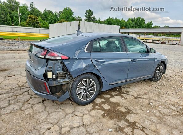 KMHC85LJ7LU074239 2020 HYUNDAI IONIQ Turquoise Trasero derecho