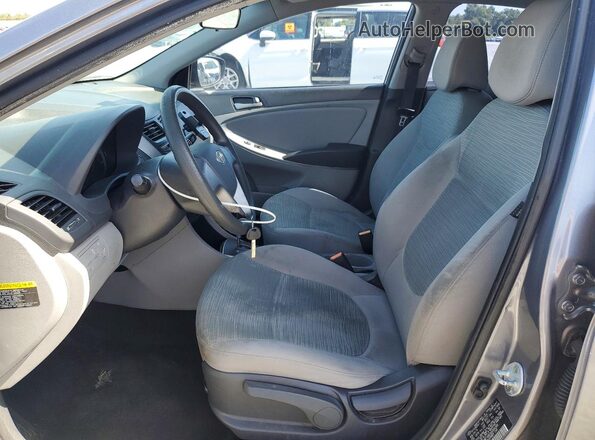 KMHCT4AE0GU004389 2016 HYUNDAI ACCENT Gray წინა სალონის ხედი