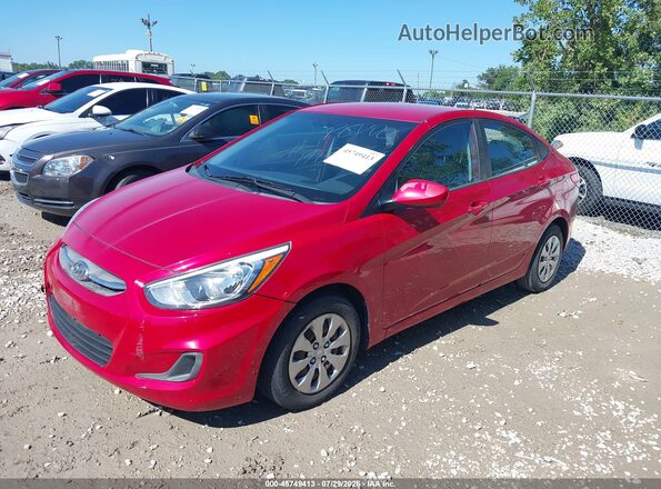 KMHCT4AE0GU091582 2016 HYUNDAI ACCENT Red Vista tres cuartos delantera izquierda