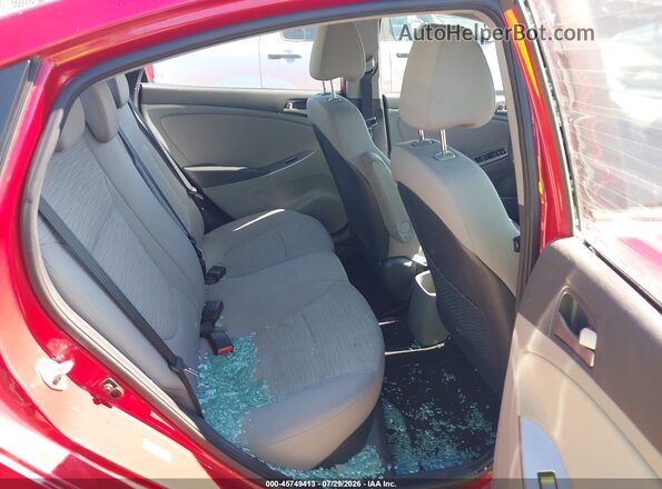 KMHCT4AE0GU091582 2016 HYUNDAI ACCENT Red Vista de la etiqueta del VIN