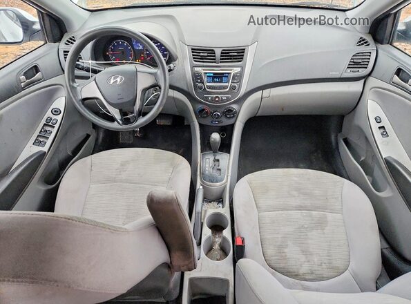 KMHCT4AE0GU097270 2016 HYUNDAI ACCENT White Առջևի վահանակի տեսք
