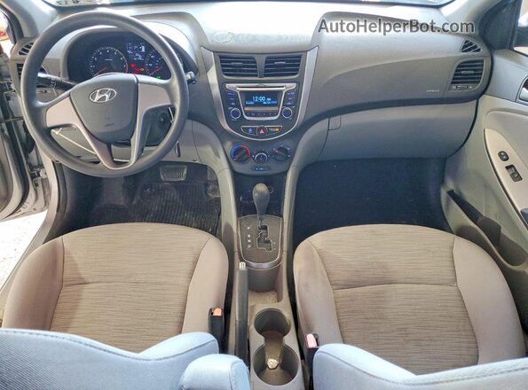 KMHCT4AE0GU110972 2016 HYUNDAI ACCENT Серебряный Вид панели приборов