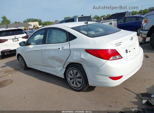 KMHCT4AE0GU120062 2016 HYUNDAI ACCENT White Rear left