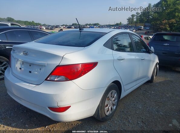 KMHCT4AE0GU123883 2016 HYUNDAI ACCENT White Задня права чверть