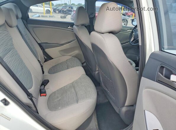 KMHCT4AE0GU974176 2016 HYUNDAI ACCENT White Вид задніх сидінь