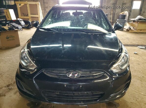 KMHCT4AE0HU184040 2017 HYUNDAI ACCENT Black Front view