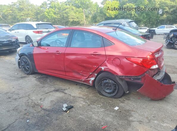 KMHCT4AE0HU199587 2017 HYUNDAI ACCENT Red Հետևի ձախ