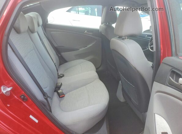 KMHCT4AE0HU199587 2017 HYUNDAI ACCENT Red Հետևի նստատեղերի տեսք