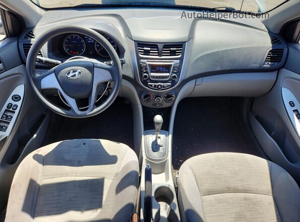 KMHCT4AE0HU217425 2017 HYUNDAI ACCENT White წინა პანელის ხედი