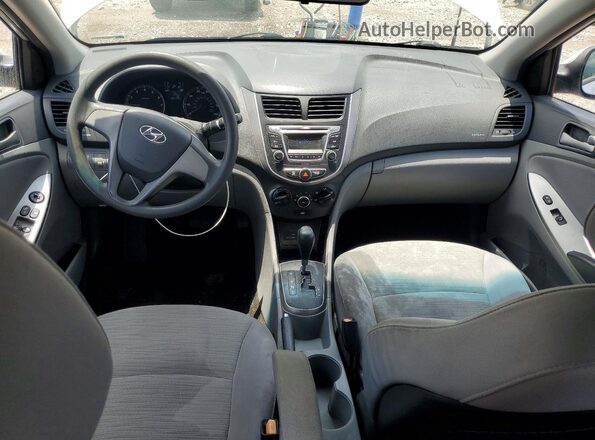 KMHCT4AE0HU249596 2017 HYUNDAI ACCENT Silver Dashboard view