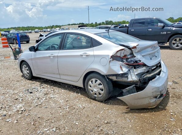 KMHCT4AE0HU249596 2017 HYUNDAI ACCENT Silver Rear left