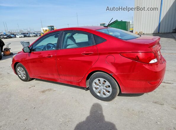 KMHCT4AE0HU251610 2017 HYUNDAI ACCENT Red Trasero izquierdo