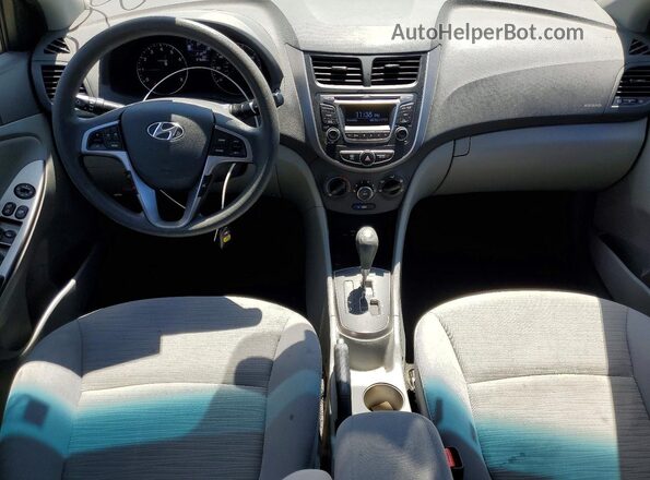 KMHCT4AE0HU334003 2017 HYUNDAI ACCENT Белый Вид панели приборов