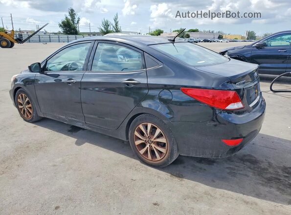 KMHCT4AE0HU354929 2017 HYUNDAI ACCENT Black Trasero izquierdo