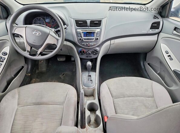 KMHCT4AE0HU380169 2017 HYUNDAI ACCENT Gray Widok deski rozdzielczej