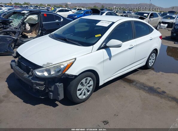 KMHCT4AE1GU123908 2016 HYUNDAI ACCENT White Vista tres cuartos delantera izquierda