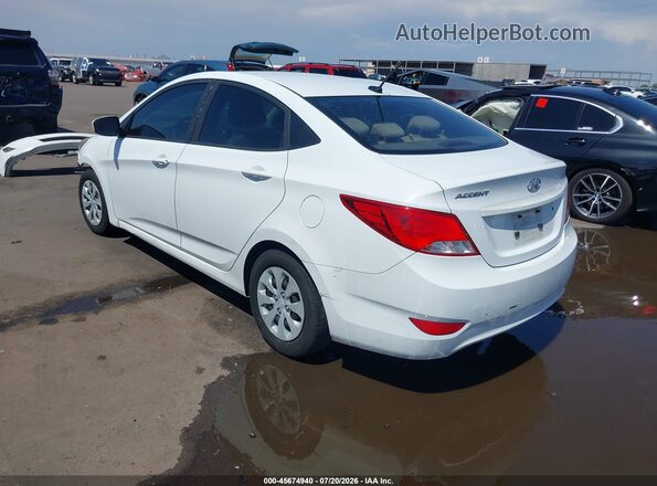 KMHCT4AE1GU123908 2016 HYUNDAI ACCENT White Trasero izquierdo
