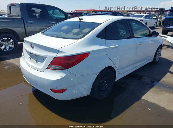 KMHCT4AE1GU123908 2016 HYUNDAI ACCENT White Trasero derecho