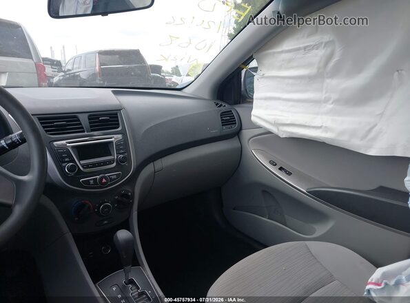 KMHCT4AE1GU131068 2016 HYUNDAI ACCENT Gray Widok wnętrza z przodu
