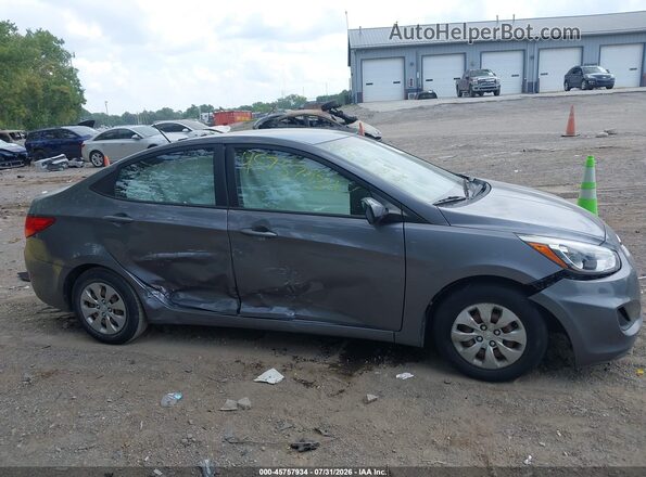 KMHCT4AE1GU131068 2016 HYUNDAI ACCENT Gray Widok wnętrza z tyłu