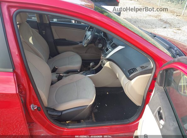 KMHCT4AE1GU155371 2016 HYUNDAI ACCENT Red Front interior view