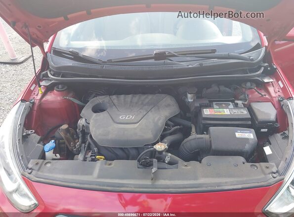 KMHCT4AE1GU155371 2016 HYUNDAI ACCENT Red Rear view