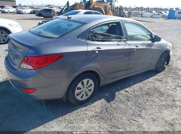 KMHCT4AE1GU951389 2016 HYUNDAI ACCENT Gray Tył prawy