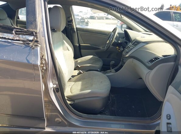 KMHCT4AE1GU951389 2016 HYUNDAI ACCENT Gray Widok wnętrza z przodu
