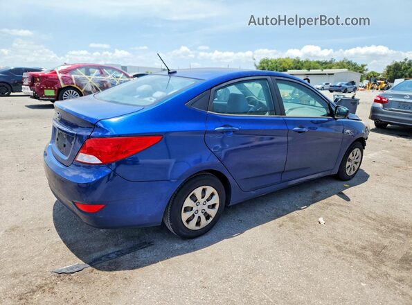 KMHCT4AE1HU168199 2017 HYUNDAI ACCENT Blue უკანა მარჯვენა