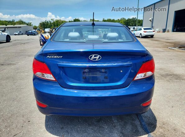 KMHCT4AE1HU168199 2017 HYUNDAI ACCENT Blue უკანა ხედი