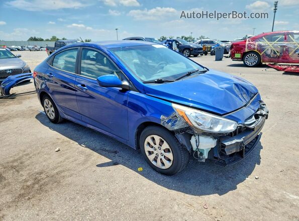 KMHCT4AE1HU168199 2017 HYUNDAI ACCENT Blue წინა მარჯვენა