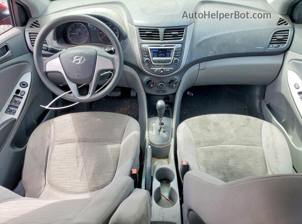 KMHCT4AE1HU338299 2017 HYUNDAI ACCENT Red Vista del salpicadero