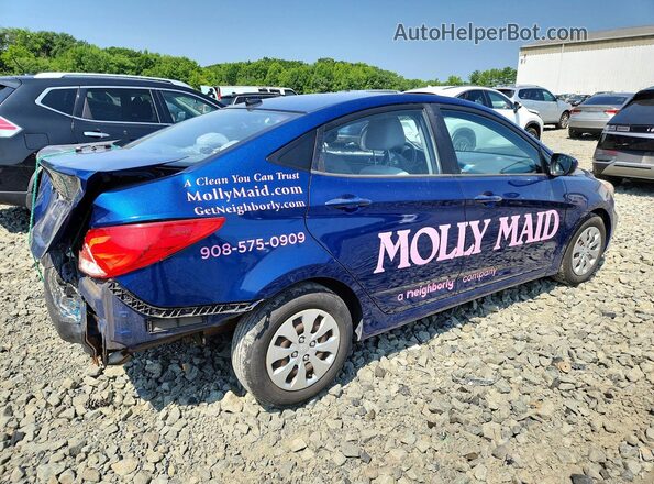 KMHCT4AE2GU012297 2016 HYUNDAI ACCENT Blue Задня права чверть