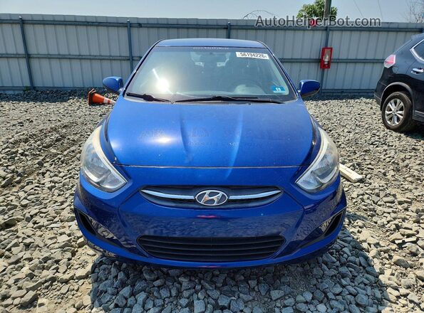 KMHCT4AE2GU012297 2016 HYUNDAI ACCENT Blue Вид спереду