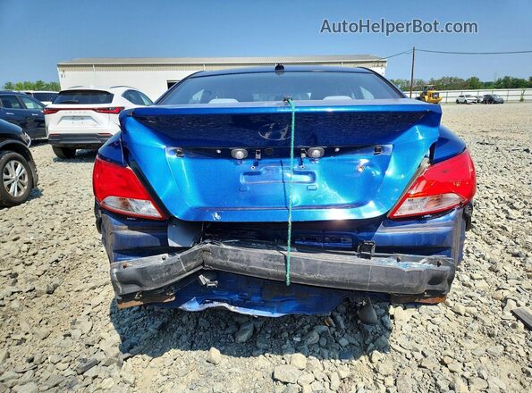 KMHCT4AE2GU012297 2016 HYUNDAI ACCENT Blue Вид ззаду