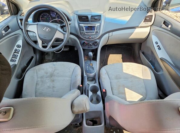 KMHCT4AE2GU012297 2016 HYUNDAI ACCENT Blue Вид панелі приладів