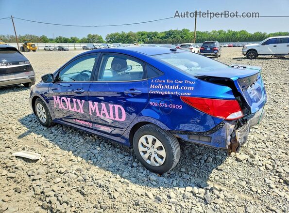 KMHCT4AE2GU012297 2016 HYUNDAI ACCENT Blue Задня ліва чверть