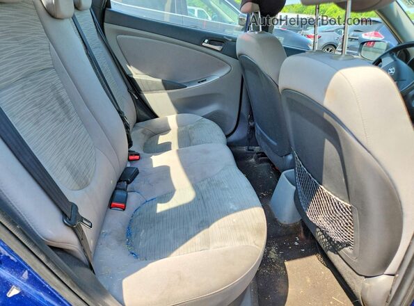 KMHCT4AE2GU012297 2016 HYUNDAI ACCENT Blue Вид задніх сидінь